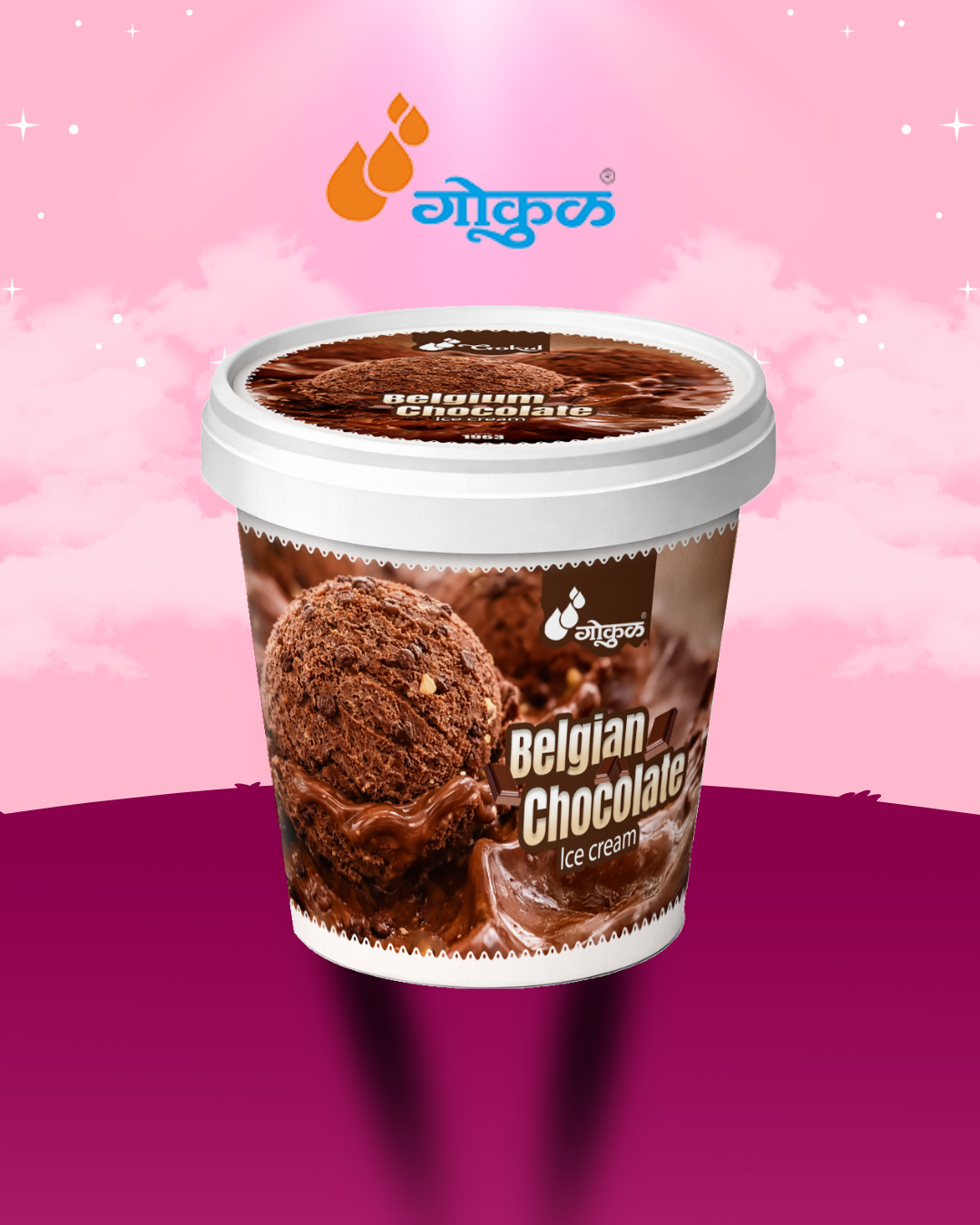 Belgian Chocolate Ice Cream Cup
