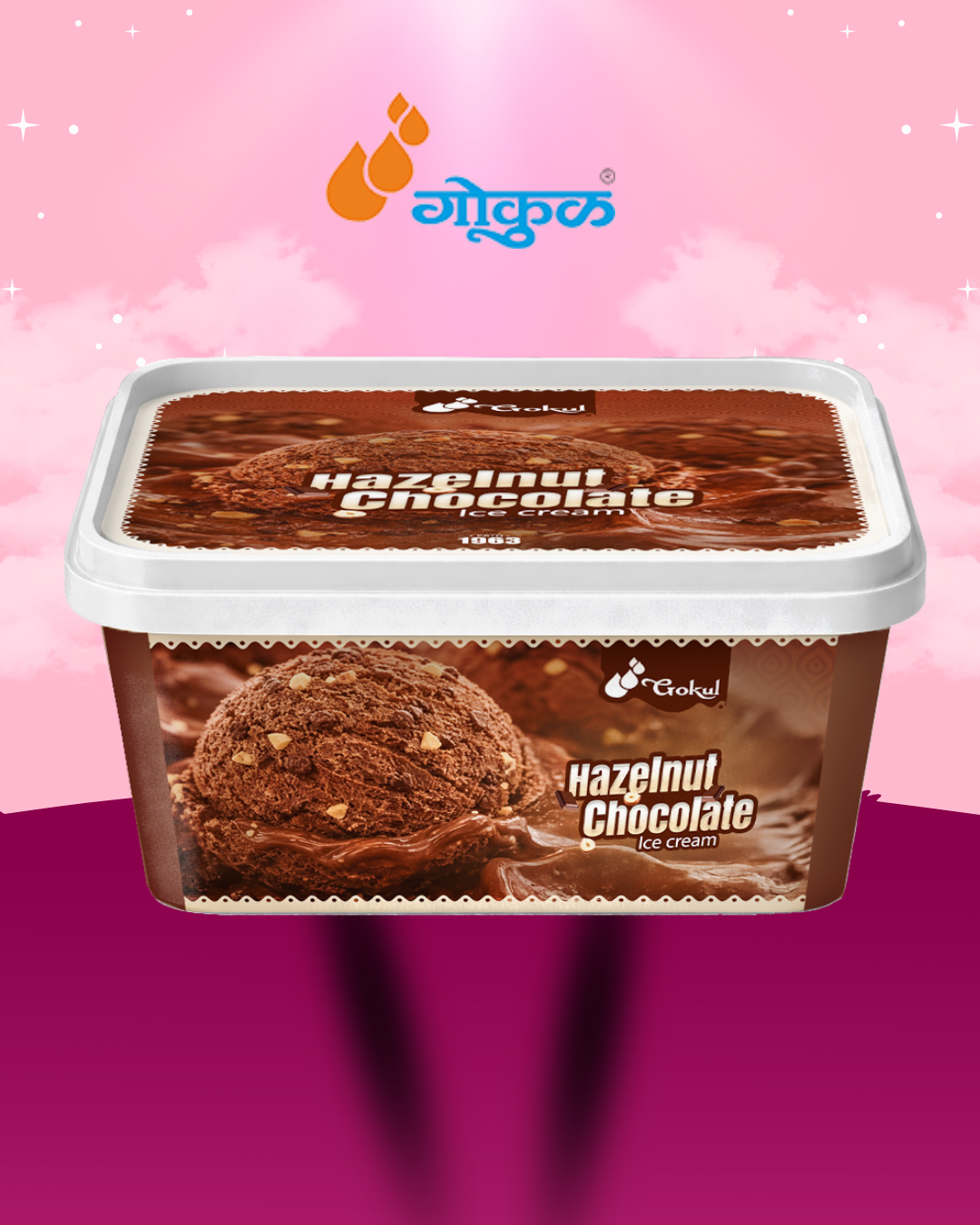 Hazelnut Chocolate Ice cream Family Tub