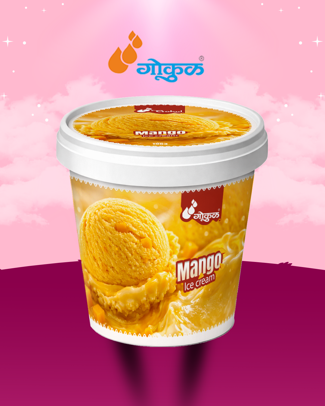 Mango Ice Cream Cup